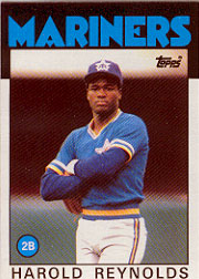 1986 Topps Baseball Cards      769     Harold Reynolds RC